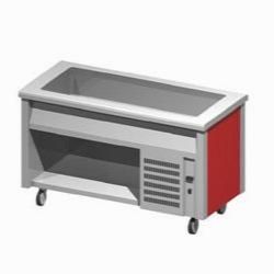 Прилавок для холодных блюд Emainox Egvr15 8035018 с охлаждаемой ванной на открытом шкафу