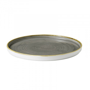 Тарелка мелкая Chefs Walled D26См H2См, с прямым бортом, Stonecast, цвет Peppercorn Grey Spgswp261