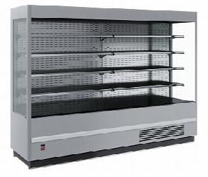 Горка холодильная Fс 20-08 Vm 1,9-2 9006-9005 (Carboma Cube 1930/875 вхсп-1,9) серебрист/черн