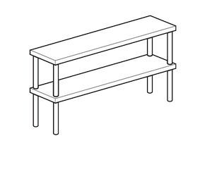 Полка настольная открытая Apach Chef Line Loso3517T2
