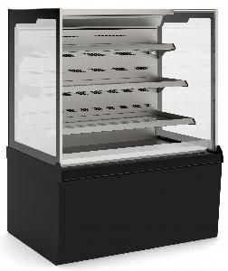 Витрина кондитерская Es system k Carina 06 Self открытая 1,4 черная/серая