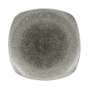Тарелка мелкая квадратная 25,2СМ, цвет Raku Quartz Black, Studio Prints Rkbqsp111