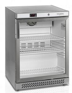 Шкаф морозильный Tefcold Uf200Vsg на 200л нерж. со стеклом
