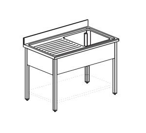 Ванна моечная Apach Chef Line Ls127-55Lwsh