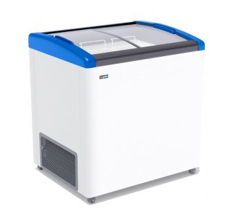 Ларь морозильный Frostor Gellar FG250E гнутое стекло синий