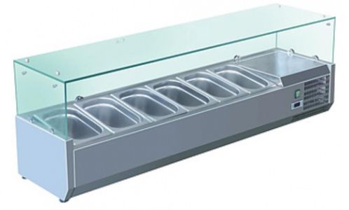 Витрина холодильная для ингредиентов 6хGN1/3 -150 мм Koreco VRX 1500 395 WN